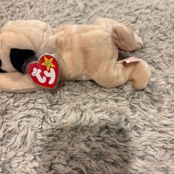 Ty Beanie Babies Pugsly Plush Toy - 4106 - Picture 4 of 4